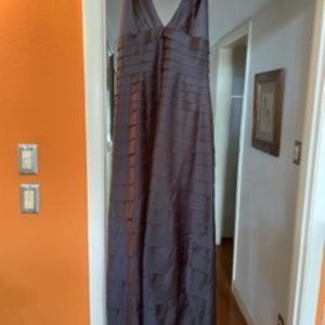 BCBG Max Azria Midnight Blue Halter Evening Gown